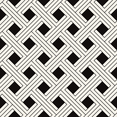 Vector seamless pattern. Modern line stylish texture. Repeating geometric tiles. Thin linear rectangular grid. Square elements form simple contrast print.