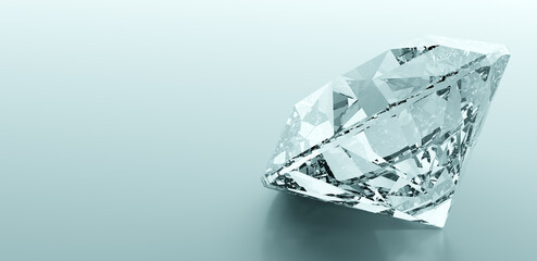 Brilliant cut diamond, precious gem jewelry