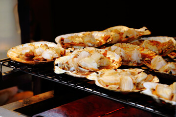 Kuromon Market Grilled Scallops