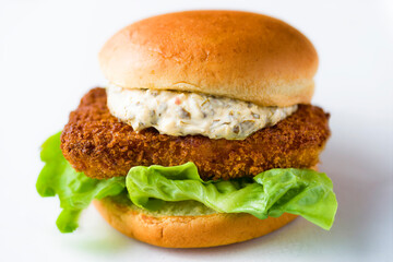 crispy crunchy fish fillet sandwich