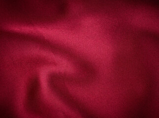 Cherry Red Silk Satin Textile Background 