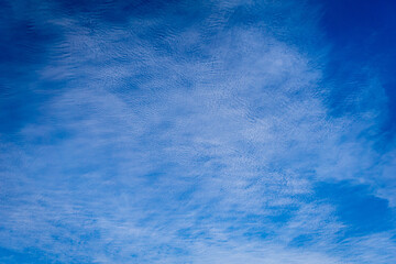 Beautiful soft white clouds against blue sky