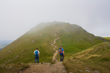 Obraz premium hikers in the mountains
