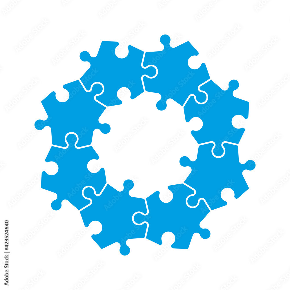 Aufkleber a lot of piece flat puzzle pattern presentation. many step puzzles business background. simple patte
