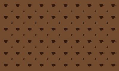 Brown coffee pattern great for any kind of packaging.