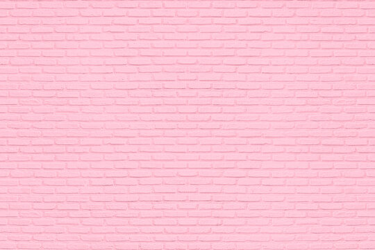 Pink brick wall for background 