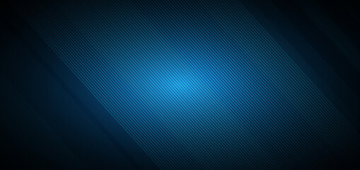 Fototapeta premium Abstract diagonal stripe lines pattern on dark blue background.