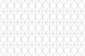Fototapeta premium Seamless, abstract background pattern made with lines forming rhombus shapes. Modern, simple and geometric vector art.
