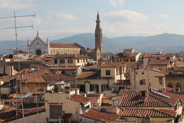 Fototapeta na wymiar Florenz Stadt von oben
