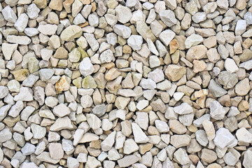 Close-up view of crushed stones.
