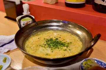 締めの卵雑炊
