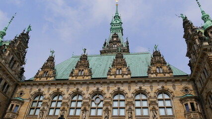 Naklejka premium Hamburger Rathaus