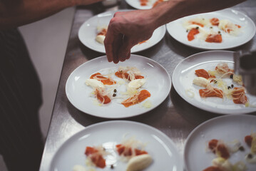 Chef preparing food