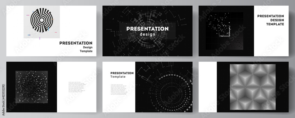 Poster vector layout of the presentation slides design templates for presentation brochure, brochure cover.