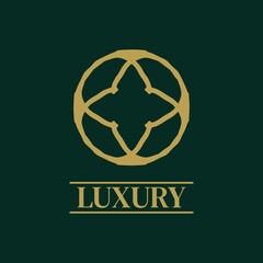 Mandala Geometric ornament logo Elegant premium icon vector design