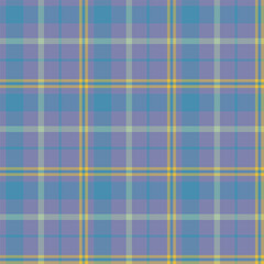 Plaid seamless pattern. Vector background of textile ornament. Flat fabric design.