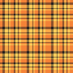 Plaid seamless pattern. Vector background of textile ornament. Flat fabric design.