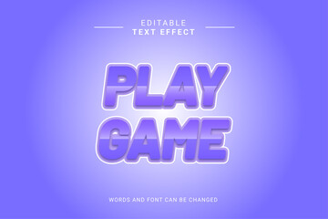 PLAY GAME TEXT EFFECT