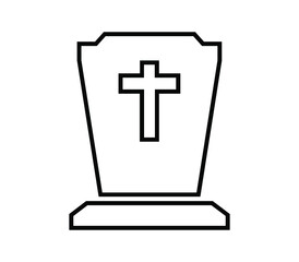 Obraz premium Tombstone icon