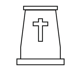 Fototapeta premium Tombstone icon