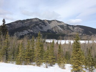 Rocky mountains in Kananaskis provincial park