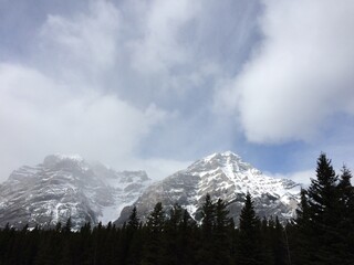 Rocky mountains in Kananaskis provincial park