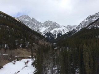 Rocky mountains in Kananaskis provincial park