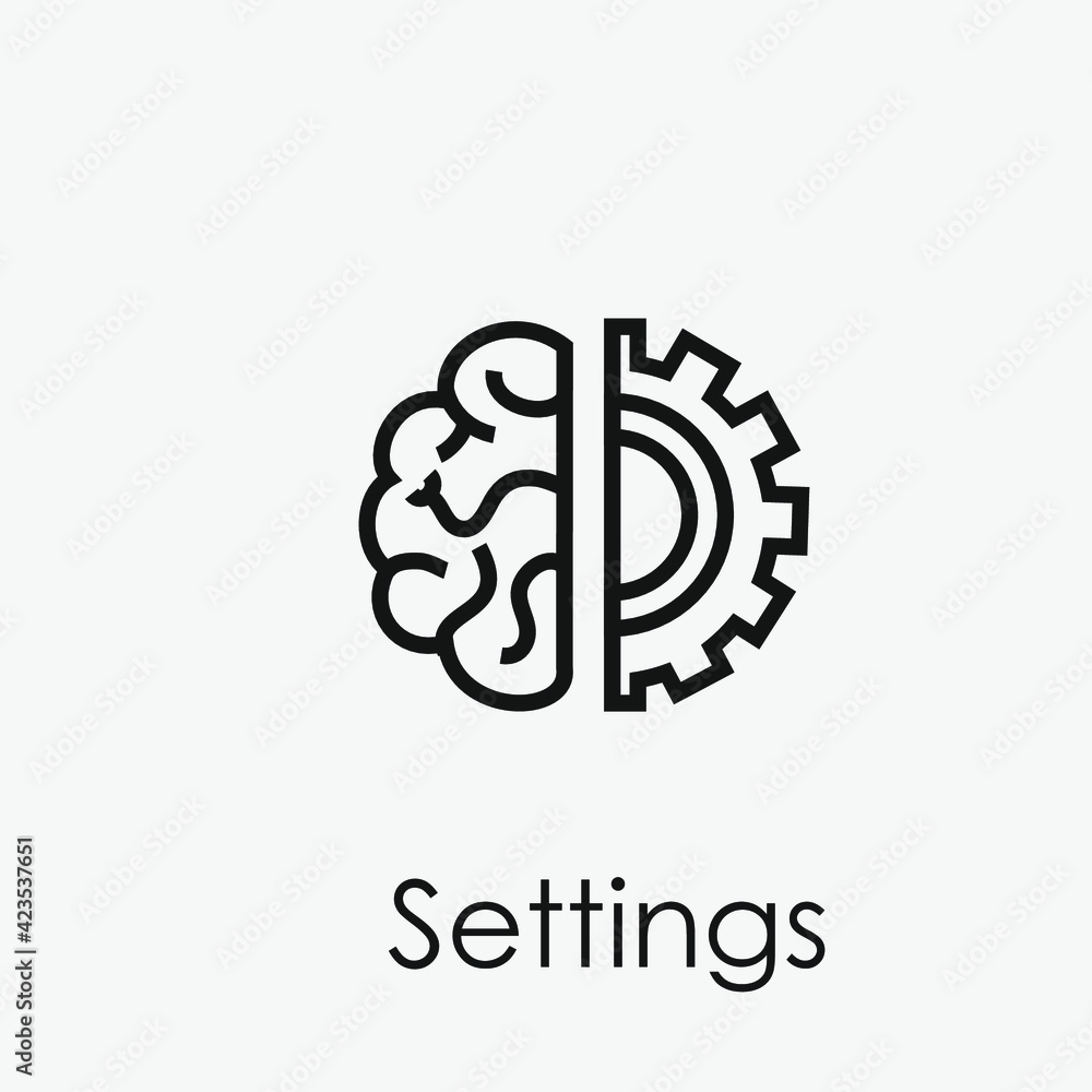 Poster settings vector icon. editable stroke. linear style sign for use on web design and mobile apps, logo