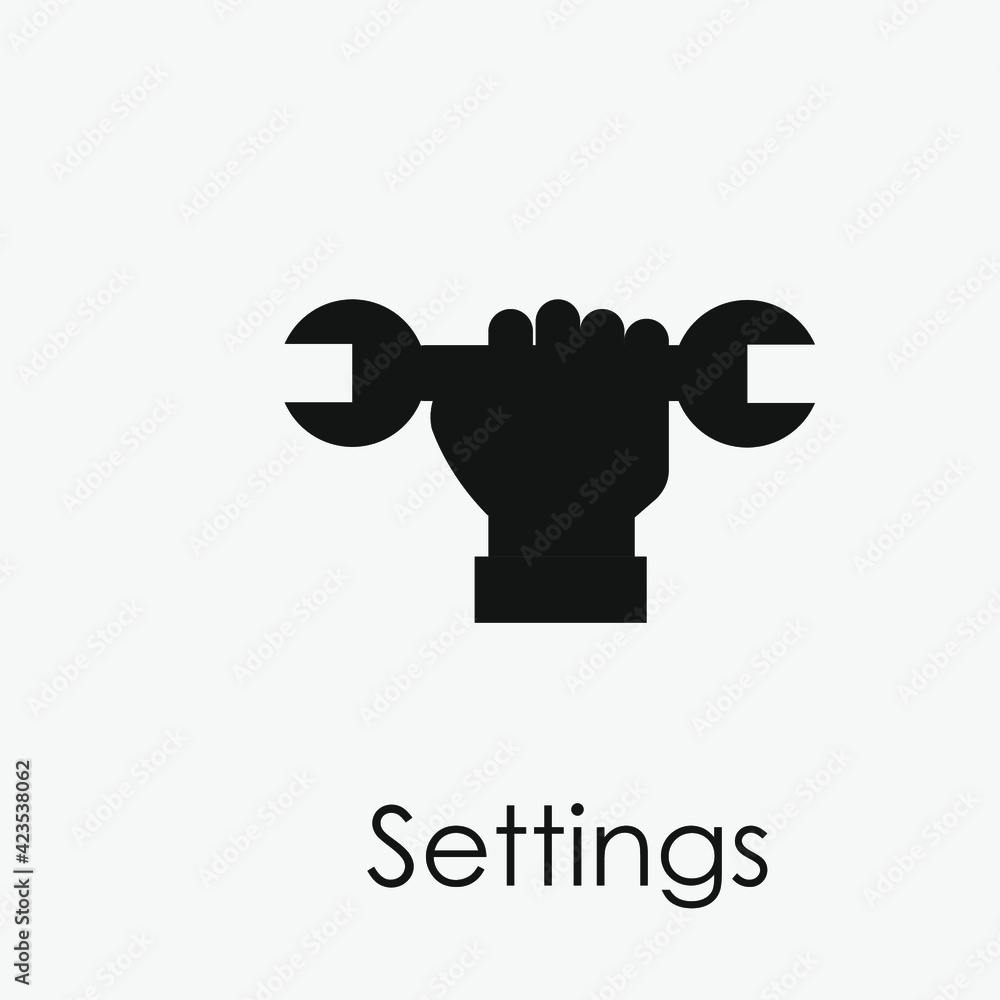 Poster settings vector icon. editable stroke. linear style sign for use on web design and mobile apps, logo