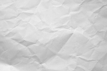Texture of recycle white crumpled paper, can be use as abstract background, wallpaper, webpage, copy space for text.