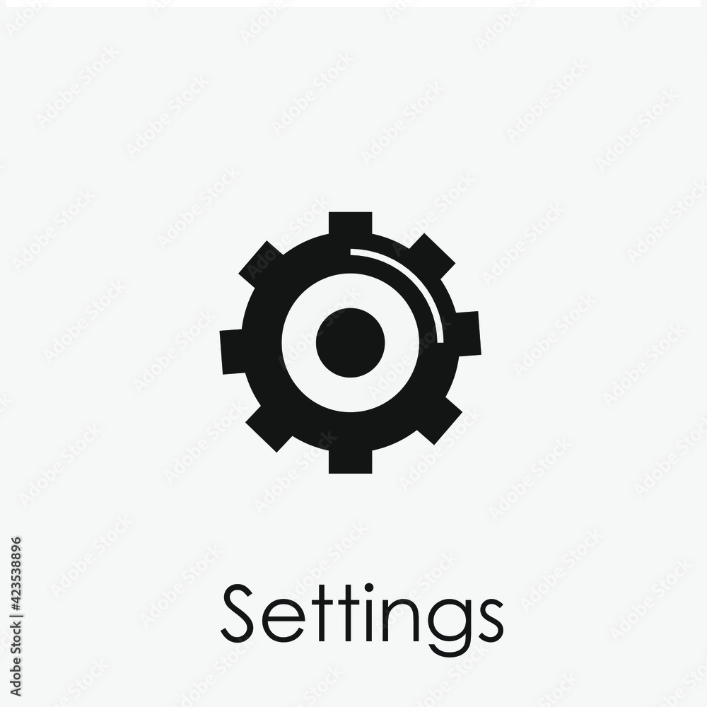 Poster settings vector icon. editable stroke. linear style sign for use on web design and mobile apps, logo