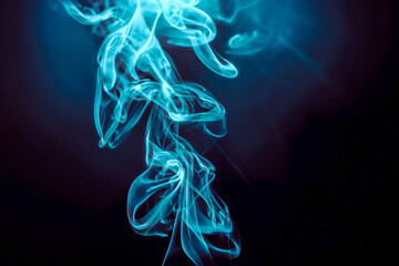 smoke on black