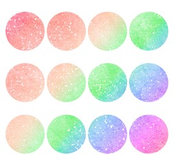 虹色のラベルセット