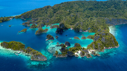view of island raja ampat