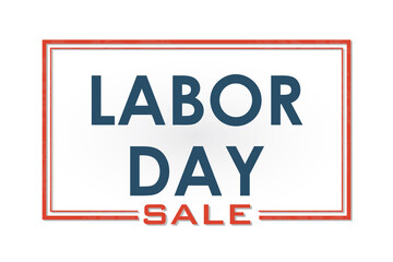 Labor day big sale stamp on white