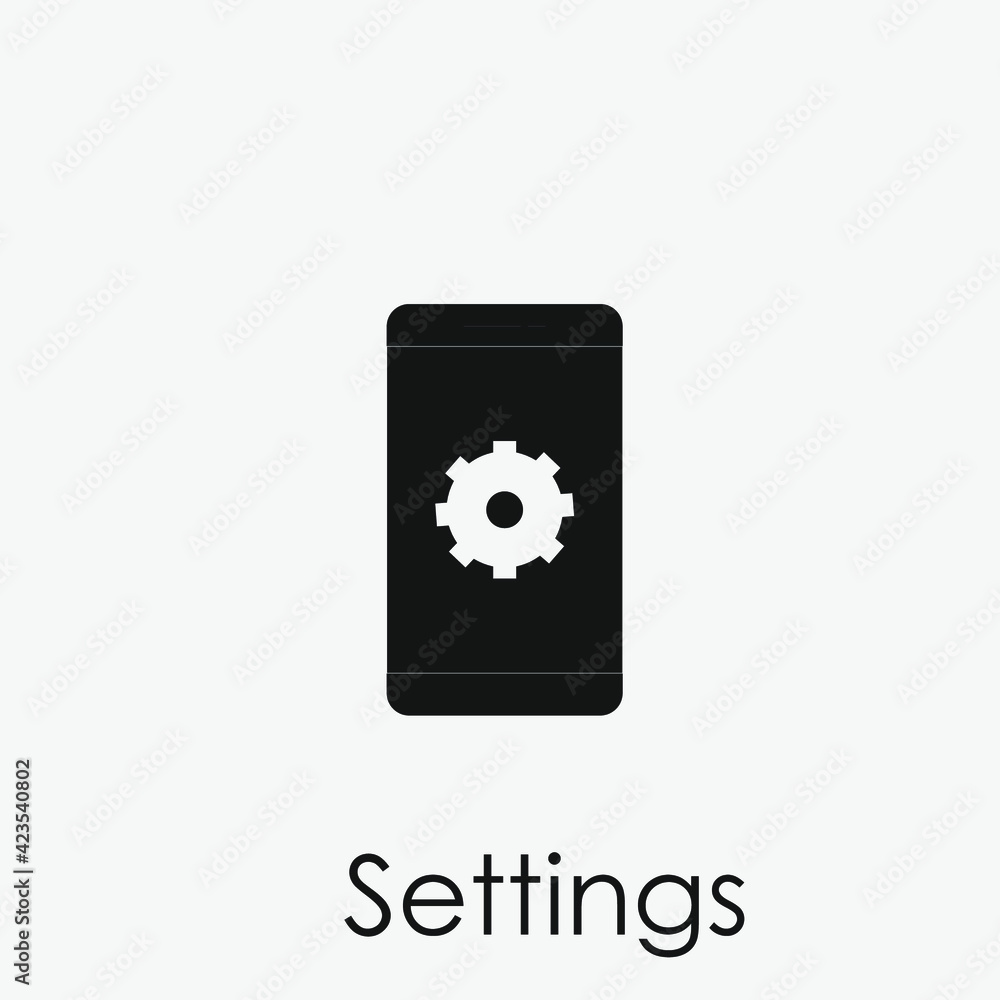 Poster settings vector icon. editable stroke. linear style sign for use on web design and mobile apps, logo