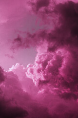 purple clouds in the sky (background)