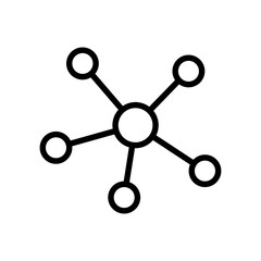 Connection Icon vector illustration. share network connection icon vector illustration. Atom icon, chemistry, elements .lab sign design