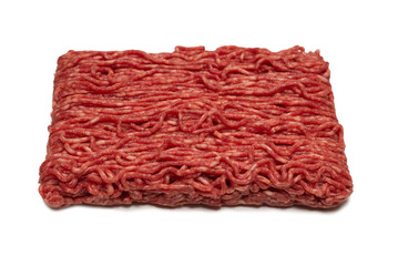Chopped meat background. Top view.