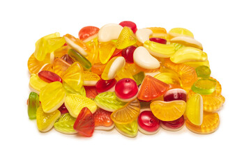 Assorted tasty gummy candies.
