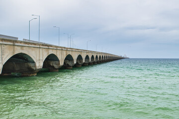 Bridge to infinity over green bay.