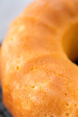 Lemon cranberry bundt cake