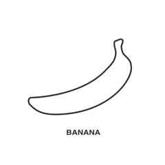 Banana line icon in trendy flat style. Vector