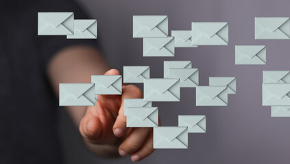 Network Communications with email symbol.