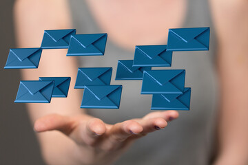 Network Communications with email symbol.
