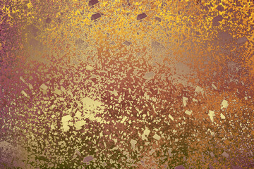 Golden abstract  decorative paper texture  background  for  artwork  - Illustration