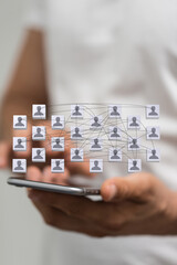 organization chart team concept networking group