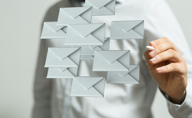 Email Inbox Electronic Communication Graphics Concept