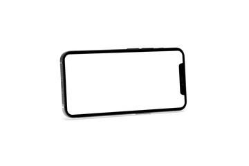 smartphone  With Blank Screen in 3d