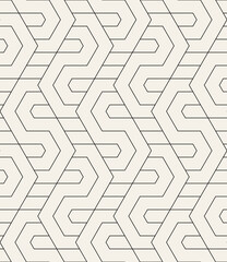 Vector seamless pattern. Modern stylish texture. Repeating geometric background. Striped monochrome thin grid. Linear graphic design. Can be used as swatch for illustrator.